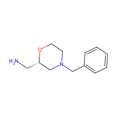 2-Morpholinemethanamine, 4-(phenylmethyl)-, (S)-结构图