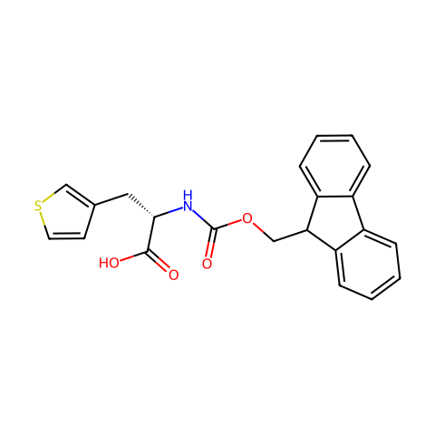 N-Fmoc-3-(3-噻吩基)-L-丙氨酸结构图