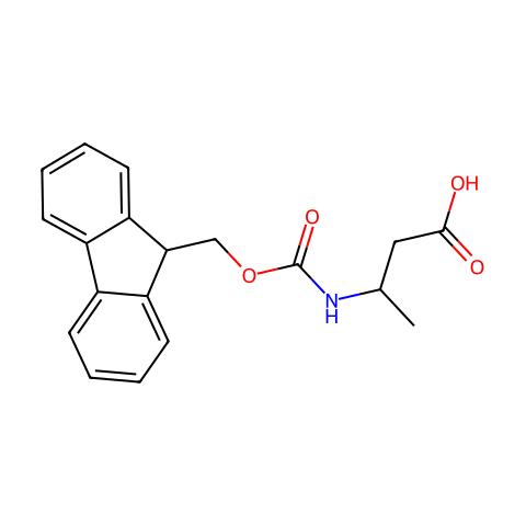FMOC-DL-3-AMINOBUTYRIC ACID结构图