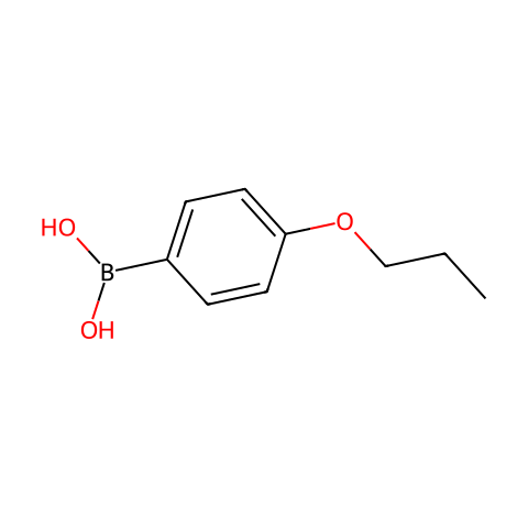 4-丙氧基苯硼酸结构图