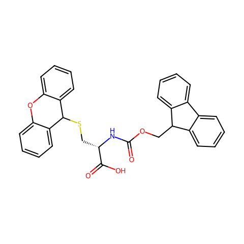 FMOC-S-XAN-L-半胱氨酸结构图
