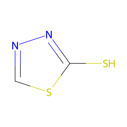 2-巯基-1，3，4-噻二唑（MTD）结构图