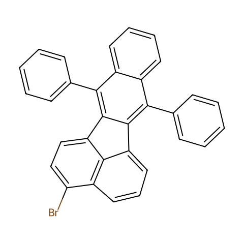 3-溴-7,12-二苯基苯并[K]荧蒽结构图