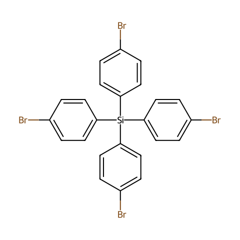 1,1',1'',1'''-SILANETETRAYLTETRAKIS[4-BROMOBENZENE]结构图