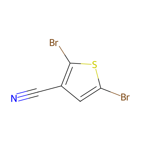 2,5-dibroMothiophene-3-carbonitrile结构图