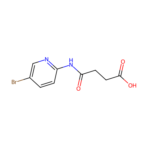 N-(5-Bromopyridin-2-yl)succinamic acid结构图