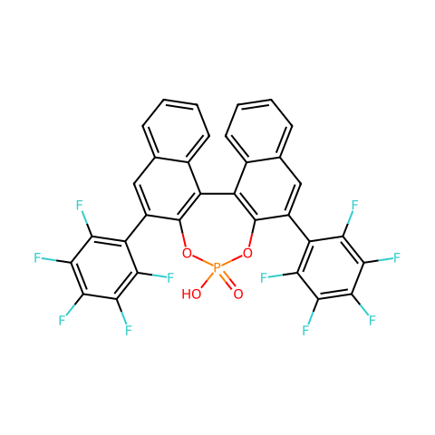 (11bS)-4-羟基-2,6-双[2,3,4,5,6-五氟苯基] -4-氧化物-二萘并[2,1-d：1,2-f] [1,3, 2]二氧杂磷结构图