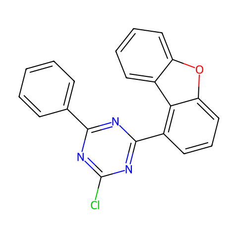 2-氯-4-(二苯并[b,d]呋喃-1-基)-6-苯基-1,3,5-三嗪结构图
