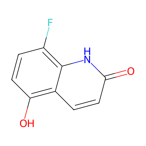 8-fluoro-5-hydroxy-1H-quinolin-2-one结构图