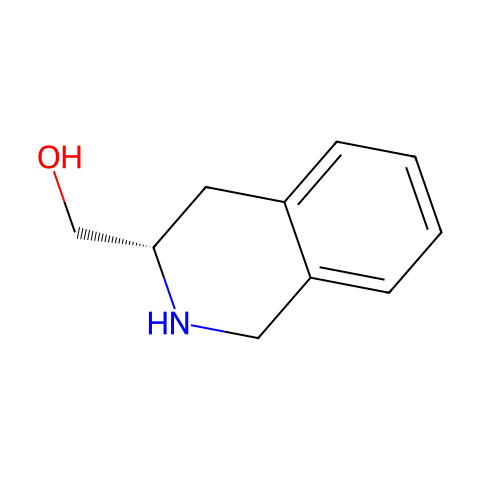 (S)-1,2,3,4-四氢异喹啉-3-基-甲醇结构图