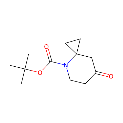 TERT-BUTYL 7-OXO-4-AZASPIRO[2.5]OCTANE-4-CARBOXYLATE结构图
