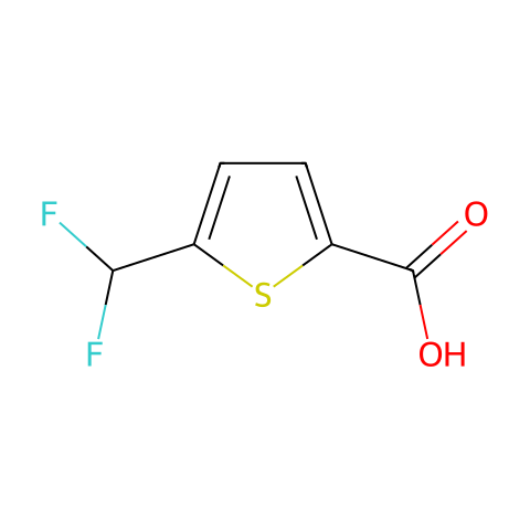 5-(二氟甲基)噻吩-2-羧酸结构图