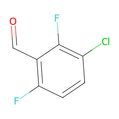 3-氯-2,6-二氟苯甲醛结构图