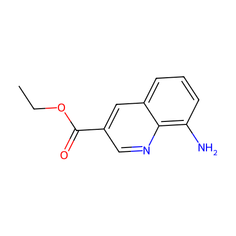 ethyl 8-aminoquinoline-3-carboxylate结构图