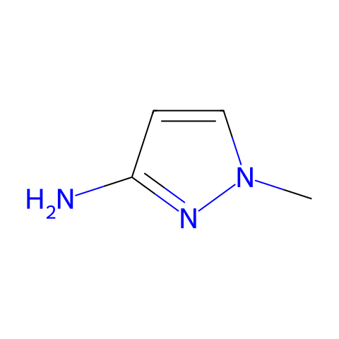 N-甲基-3-氨基吡唑结构图