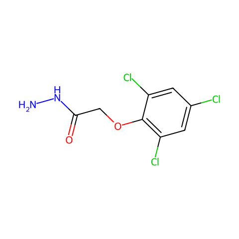 2-(2,4,6-Trichlorophenoxy)acetohydrazide结构图