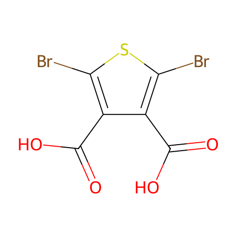 2,5-二溴-噻吩-3,4-二羧酸结构图
