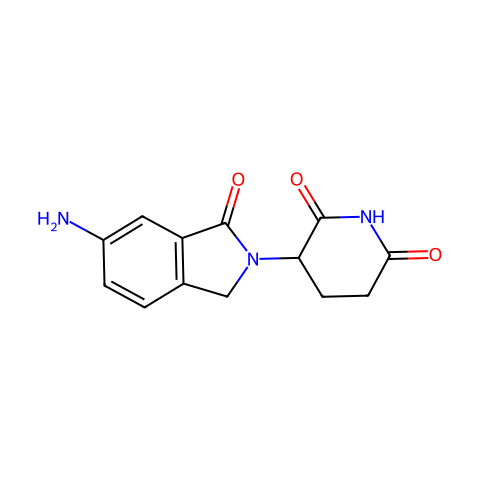 3-(6-amino-1-oxo-isoindolin-2-yl)piperidine-2,6-dione结构图