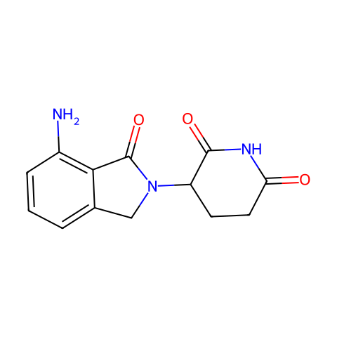 3-(7-氨基-1-氧异吲哚啉-2-基)哌啶-2,6-二酮结构图