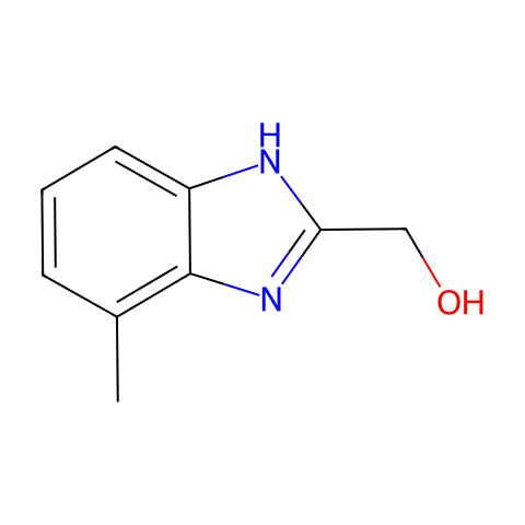 2-(羟甲基)-4-甲基苯并咪唑结构图