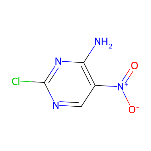 4-氨基-2-氯-5-硝基嘧啶结构图
