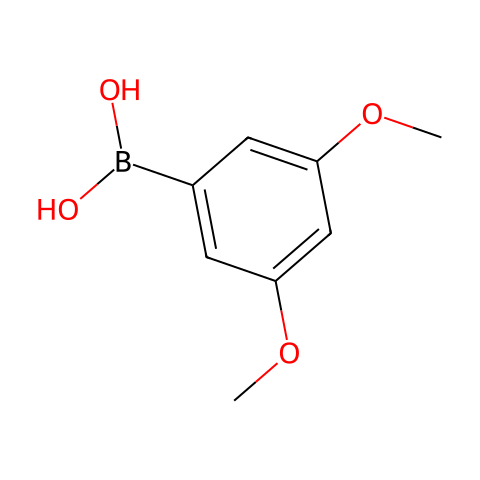 3,5-二甲氧基苯硼酸结构图