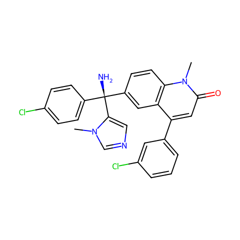 Tipifarnib (S enantiomer)结构图