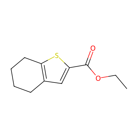 4,5,6,7-四氢-1-苯并噻吩-2-甲酸乙酯结构图