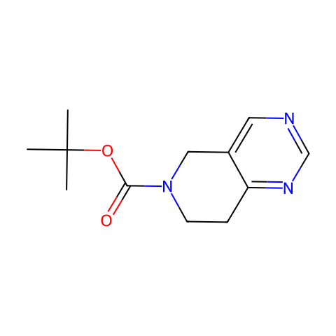 7,8-二氢吡啶并[4,3-D]嘧啶-6(5H)-甲酸叔丁酯结构图