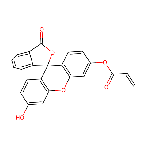 荧光素o-丙烯酸酯结构图