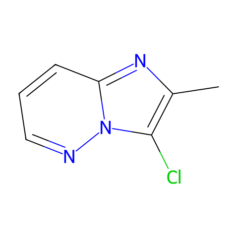 3-Chloro-2-methylimidazo[1,2-b]pyridazine结构图