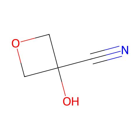 3-hydroxyoxetane-3-carbonitrile结构图