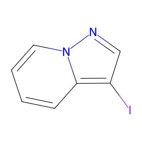 3-碘吡唑并[1,5-A]吡啶结构图