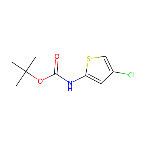 2-Methyl-2-propanyl (4-chloro-2-thienyl)carbamate结构图