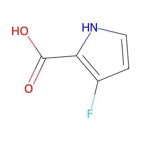 3-fluoro-1H-pyrrole-2-carboxylic acid结构图
