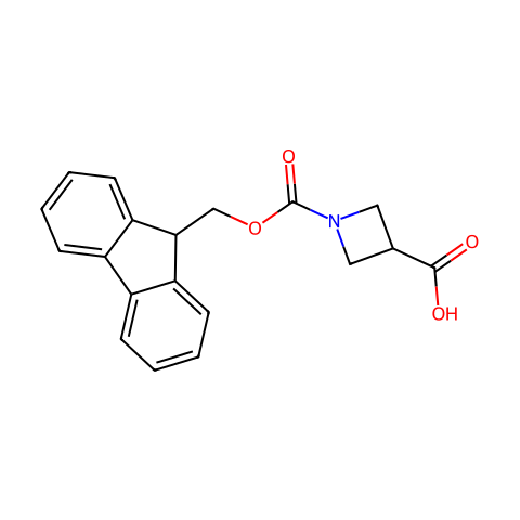 Fmoc-L-3-吖丁啶羧酸结构图