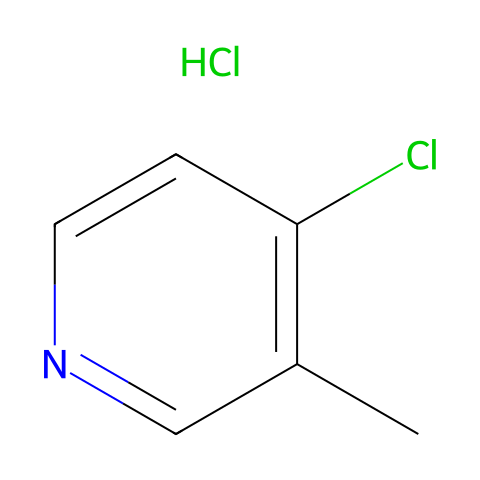 4-氯-3-甲基吡啶 盐酸盐结构图