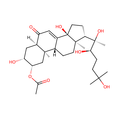 2-O-Acetyl-20-hydroxyecdysone结构图