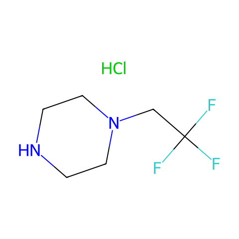 1-(2,2,2-Trifluoroethyl)piperazine hydrochloride结构图