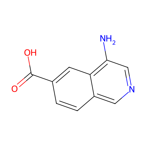 4-aminoisoquinoline-6-carboxylic acid结构图