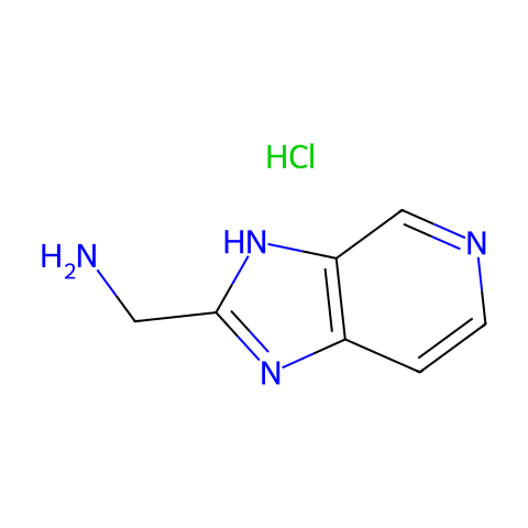 (3H-咪唑并[4,5-c]吡啶-2-基)甲胺盐酸盐结构图