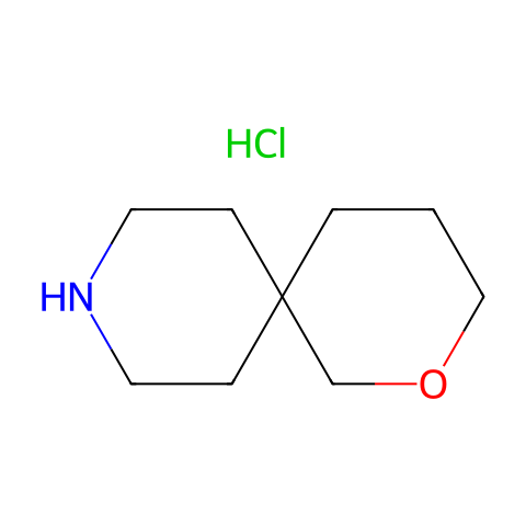 2-oxa-9-azaspiro[5.5]undecane hydrochloride结构图