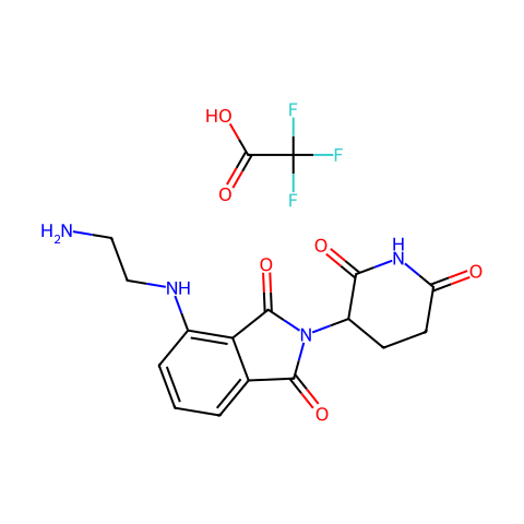 Thalidomide-NH-(CH2)2-NH2 TFA结构图