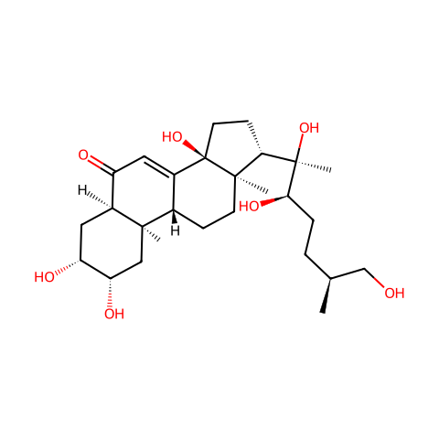 25S-牛膝甾酮结构图