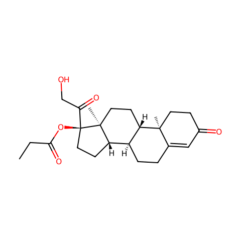 Cortexolone 17 alpha-propionate结构图