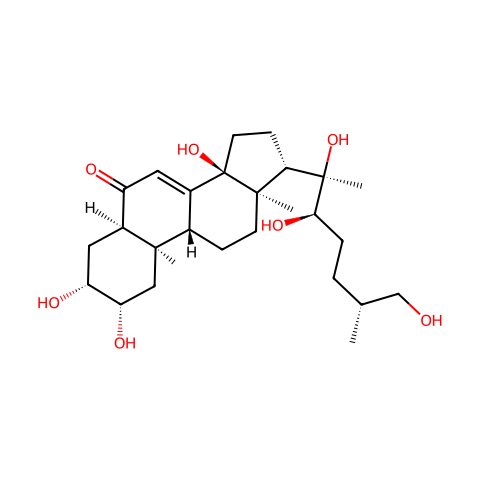 25R-牛膝甾酮结构图