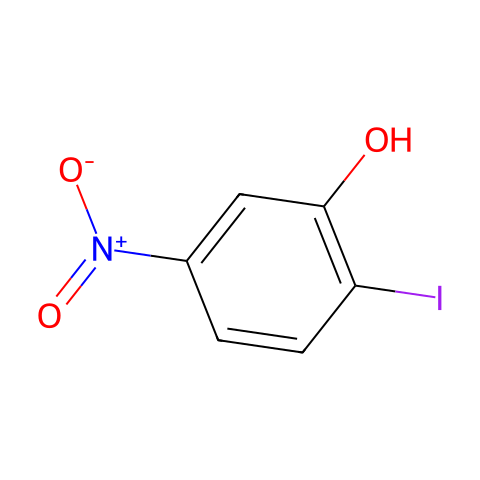 2-碘-5-硝基苯酚结构图