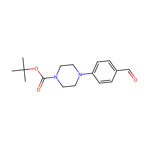 1-Boc-4-(4-Formylphenyl)Piperazine结构图