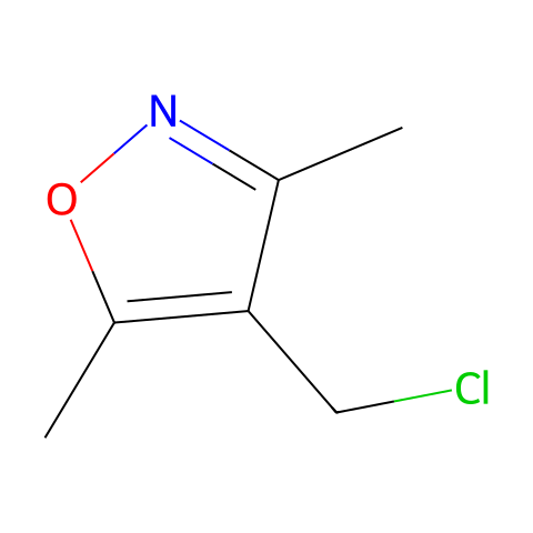 4-氯甲基-3,5-二甲基异噁唑结构图