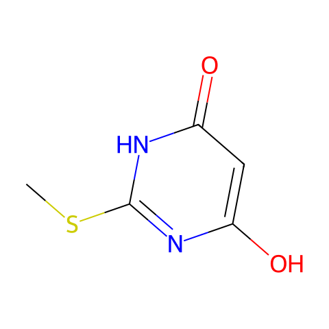 4,6-二羟基-2-甲硫基嘧啶结构图